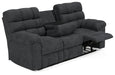 Wilhurst Reclining Sofa with Drop Down Table - World Furniture Gallery (Newark, CA)