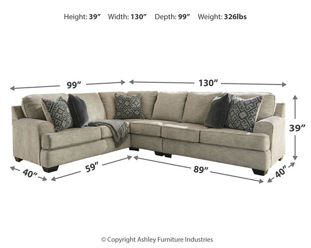 Bovarian Sectional - World Furniture Gallery (Newark, CA)