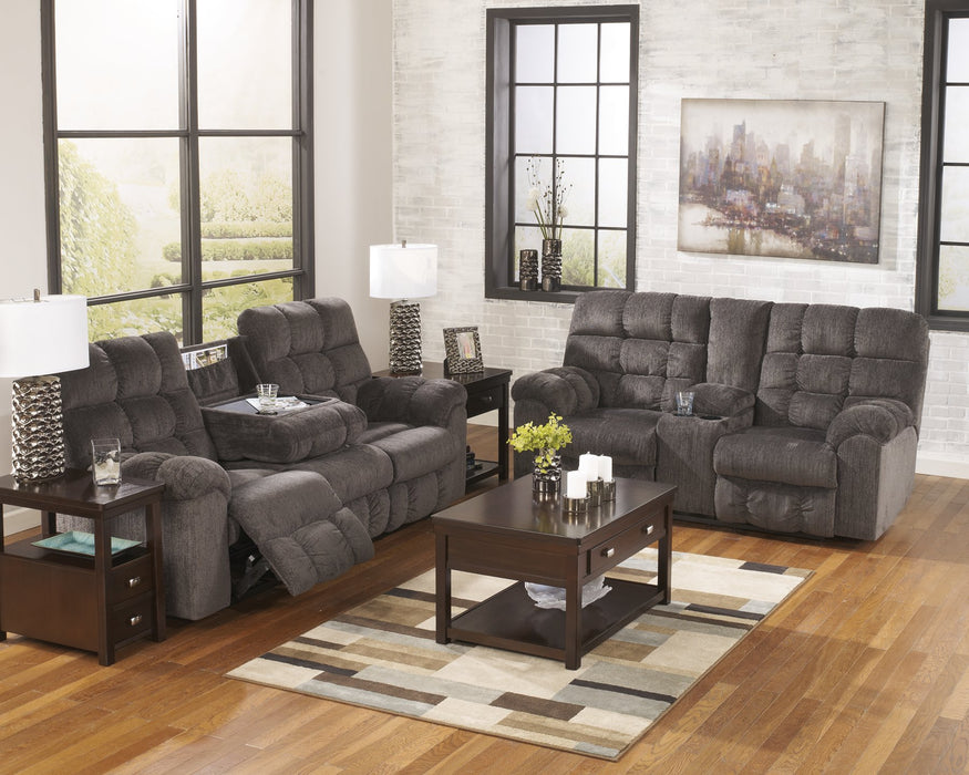 Acieona Reclining Loveseat with Console - World Furniture Gallery (Newark, CA)