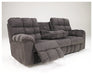 Acieona Reclining Sofa with Drop Down Table - World Furniture Gallery (Newark, CA)