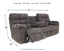 Acieona Reclining Sofa with Drop Down Table - World Furniture Gallery (Newark, CA)