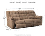 Workhorse Reclining Sofa - World Furniture Gallery (Newark, CA)