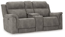 Next-Gen DuraPella Power Reclining Loveseat with Console - World Furniture Gallery (Newark, CA)