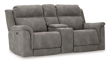 Next-Gen DuraPella Power Reclining Loveseat with Console - World Furniture Gallery (Newark, CA)