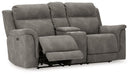 Next-Gen DuraPella Power Reclining Loveseat with Console - World Furniture Gallery (Newark, CA)