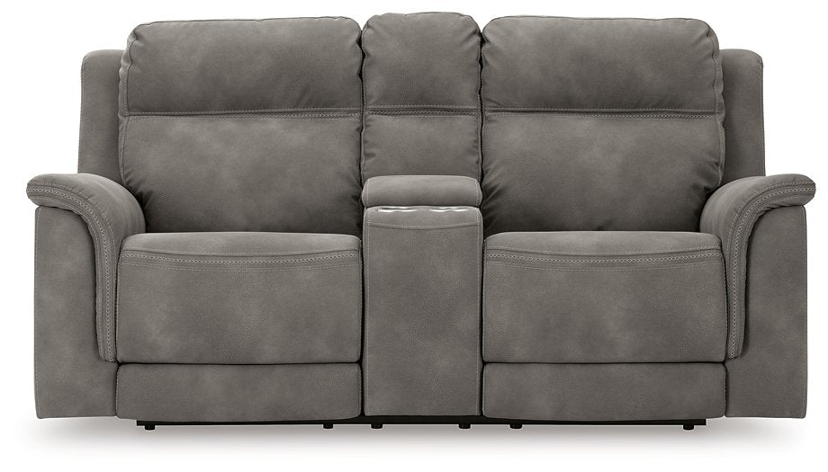 Next-Gen DuraPella Power Reclining Loveseat with Console - World Furniture Gallery (Newark, CA)