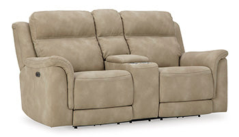 Next-Gen DuraPella Power Reclining Loveseat with Console - World Furniture Gallery (Newark, CA)