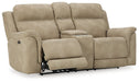 Next-Gen DuraPella Power Reclining Loveseat with Console - World Furniture Gallery (Newark, CA)