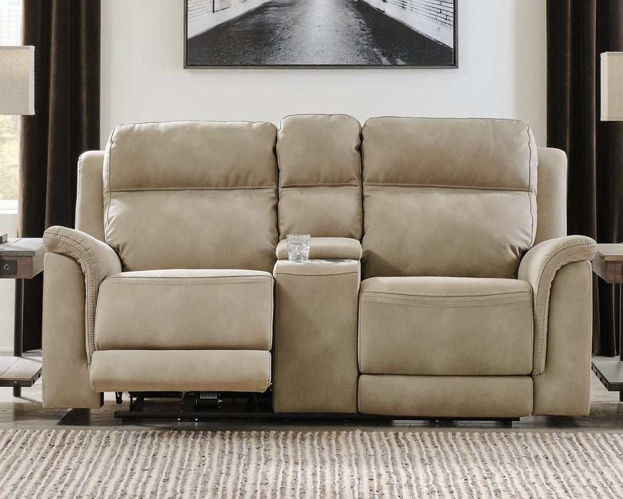 Next-Gen DuraPella Power Reclining Loveseat with Console - World Furniture Gallery (Newark, CA)