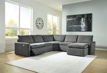 Hartsdale Power Reclining Sectional with Chaise - World Furniture Gallery (Newark, CA)