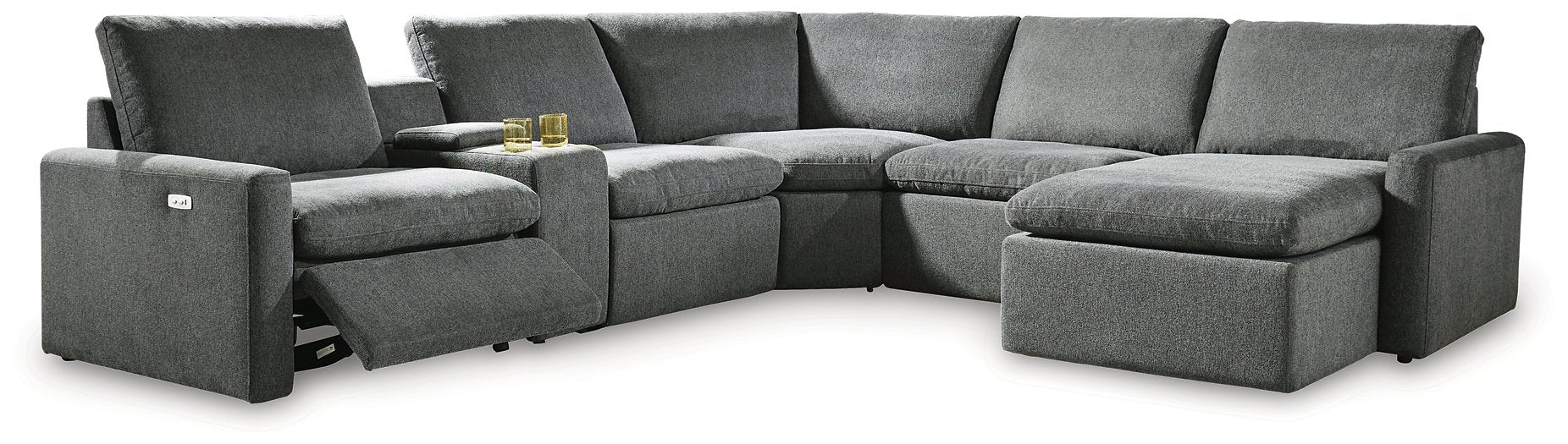 Hartsdale Power Reclining Sectional with Chaise - World Furniture Gallery (Newark, CA)