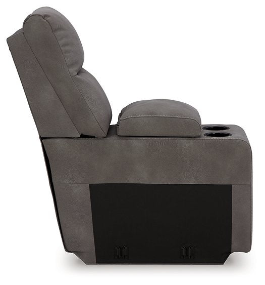 Next-Gen DuraPella Power Reclining Sectional Loveseat with Console - World Furniture Gallery (Newark, CA)