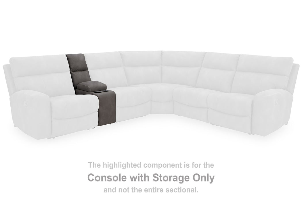 Next-Gen DuraPella Power Reclining Sectional Loveseat with Console - World Furniture Gallery (Newark, CA)