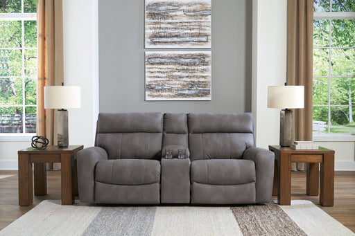 Next-Gen DuraPella Power Reclining Sectional Loveseat with Console - World Furniture Gallery (Newark, CA)