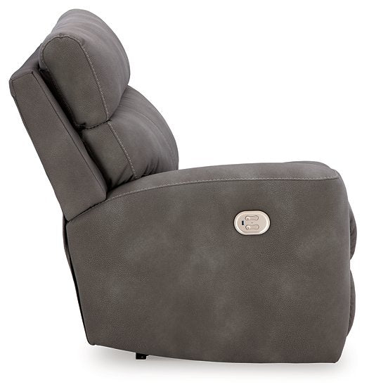 Next-Gen DuraPella Power Reclining Sectional Loveseat with Console - World Furniture Gallery (Newark, CA)