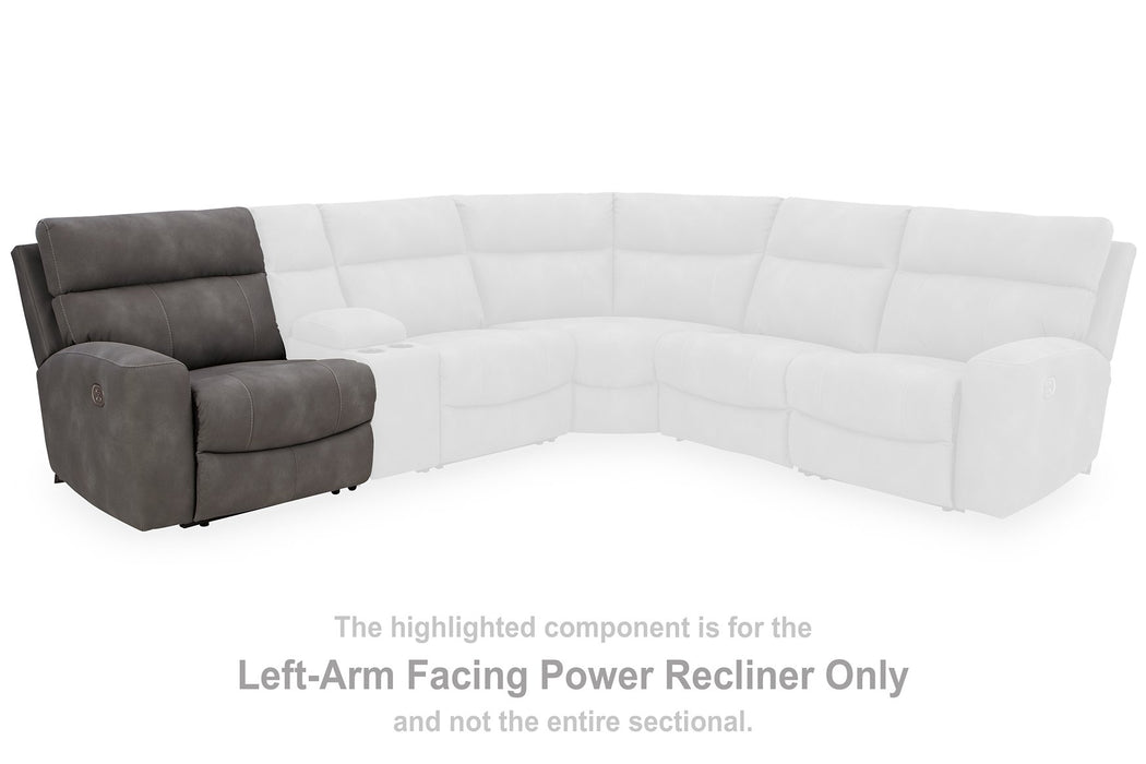 Next-Gen DuraPella Power Reclining Sectional Loveseat with Console - World Furniture Gallery (Newark, CA)