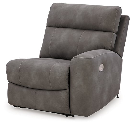 Next-Gen DuraPella Power Reclining Sectional Loveseat with Console - World Furniture Gallery (Newark, CA)