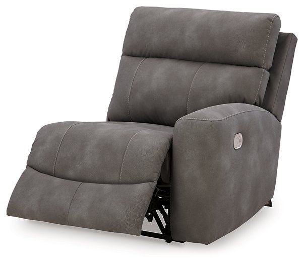 Next-Gen DuraPella Power Reclining Sectional Loveseat with Console - World Furniture Gallery (Newark, CA)