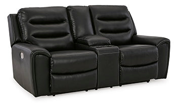 Warlin Power Reclining Loveseat with Console - World Furniture Gallery (Newark, CA)