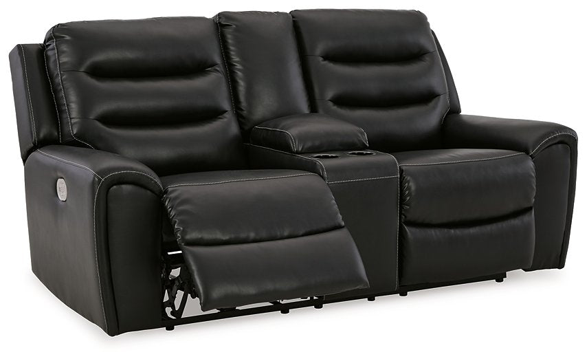 Warlin Power Reclining Loveseat with Console - World Furniture Gallery (Newark, CA)