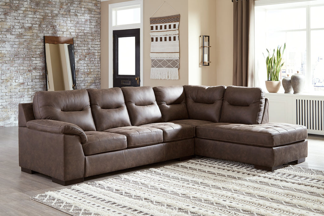 Maderla 2-Piece Sectional with Chaise - World Furniture Gallery (Newark, CA)