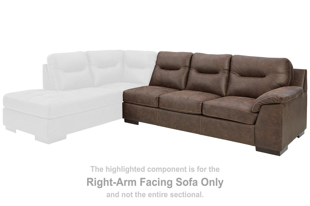 Maderla 2-Piece Sectional with Chaise - World Furniture Gallery (Newark, CA)