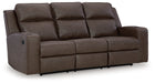 Lavenhorne Reclining Sofa with Drop Down Table - World Furniture Gallery (Newark, CA)