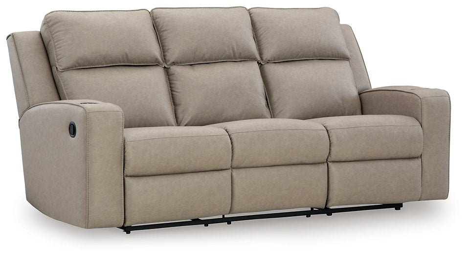 Lavenhorne Reclining Sofa with Drop Down Table - World Furniture Gallery (Newark, CA)