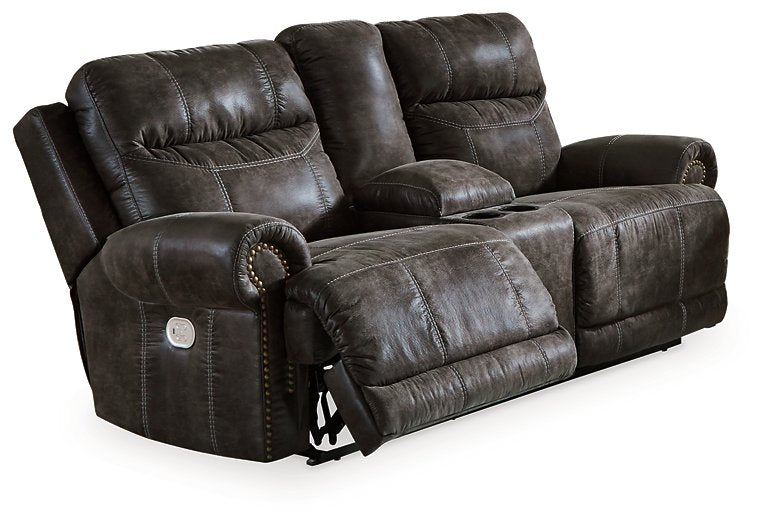 Grearview Power Reclining Loveseat with Console - World Furniture Gallery (Newark, CA)