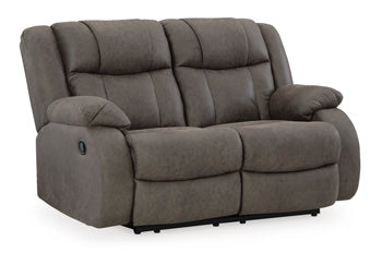 First Base Reclining Loveseat - World Furniture Gallery (Newark, CA)