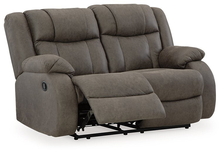 First Base Reclining Loveseat - World Furniture Gallery (Newark, CA)