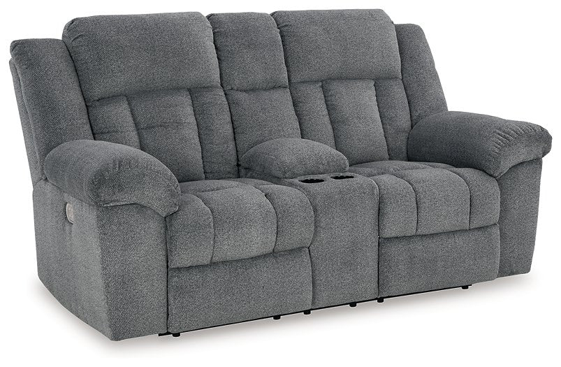 Tip-Off Power Reclining Loveseat - World Furniture Gallery (Newark, CA)