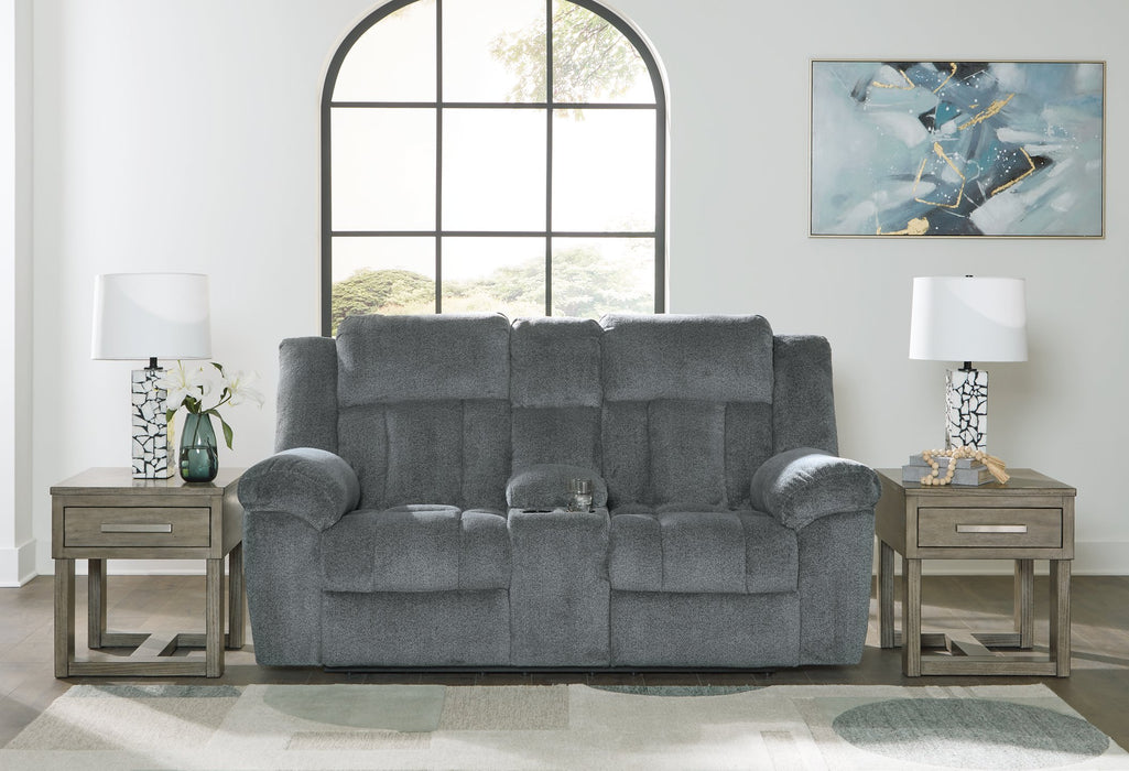 Tip-Off Power Reclining Loveseat - World Furniture Gallery (Newark, CA)