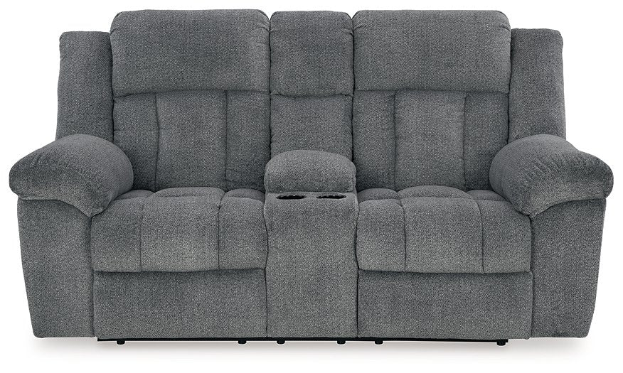 Tip-Off Power Reclining Loveseat - World Furniture Gallery (Newark, CA)