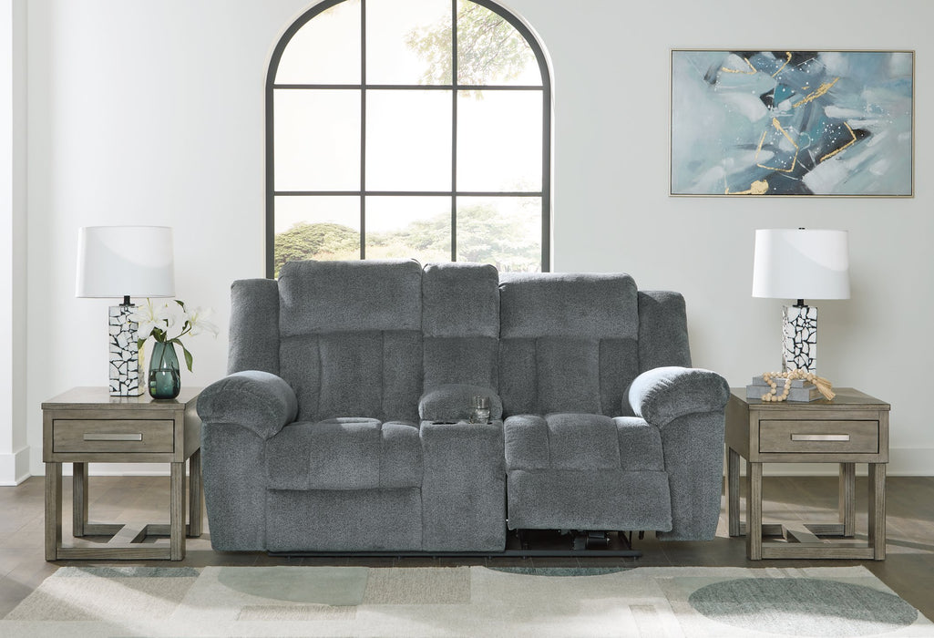 Tip-Off Power Reclining Loveseat - World Furniture Gallery (Newark, CA)