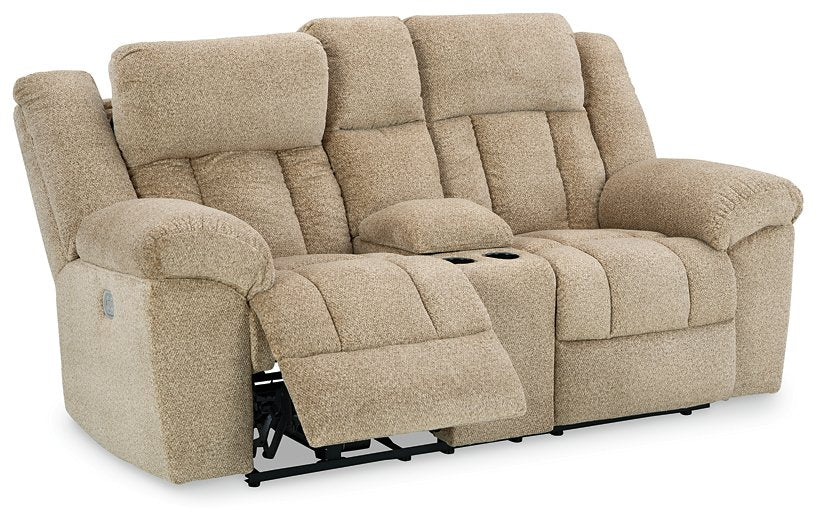 Tip-Off Power Reclining Loveseat - World Furniture Gallery (Newark, CA)