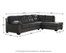 Accrington 2-Piece Sleeper Sectional with Chaise - World Furniture Gallery (Newark, CA)