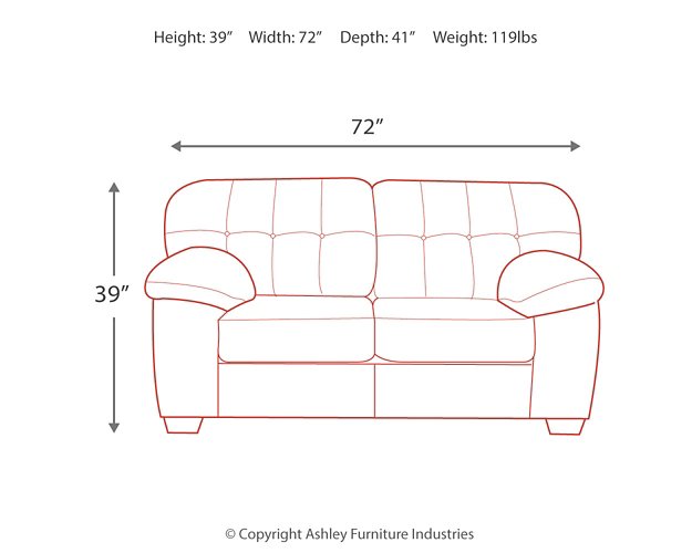 Accrington Loveseat - World Furniture Gallery (Newark, CA)