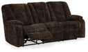 Soundwave Reclining Sofa with Drop Down Table - World Furniture Gallery (Newark, CA)