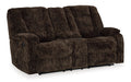 Soundwave Reclining Loveseat with Console - World Furniture Gallery (Newark, CA)