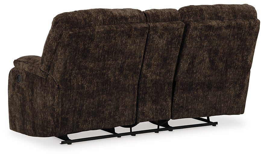 Soundwave Reclining Loveseat with Console - World Furniture Gallery (Newark, CA)