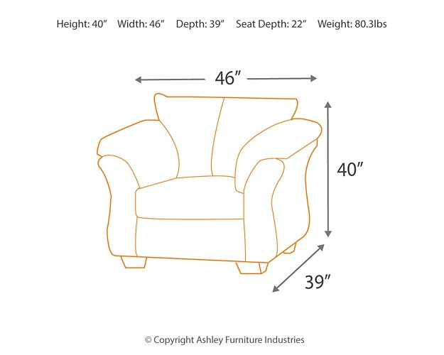 Darcy Chair - World Furniture Gallery (Newark, CA)