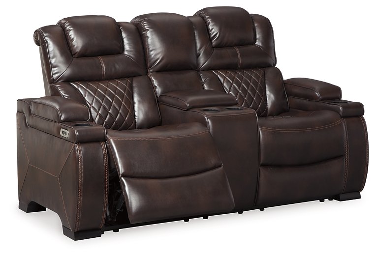 Warnerton Power Reclining Loveseat with Console - World Furniture Gallery (Newark, CA)