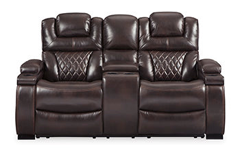 Warnerton Power Reclining Loveseat with Console - World Furniture Gallery (Newark, CA)