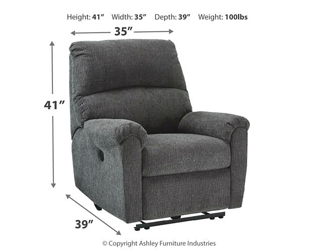 McTeer Power Recliner - World Furniture Gallery (Newark, CA)