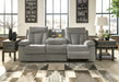 Mitchiner Reclining Sofa with Drop Down Table - World Furniture Gallery (Newark, CA)