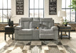 Mitchiner Reclining Loveseat with Console - World Furniture Gallery (Newark, CA)