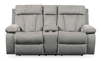 Mitchiner Reclining Loveseat with Console - World Furniture Gallery (Newark, CA)