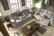 Mitchiner Reclining Loveseat with Console - World Furniture Gallery (Newark, CA)