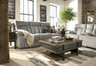 Mitchiner Reclining Loveseat with Console - World Furniture Gallery (Newark, CA)